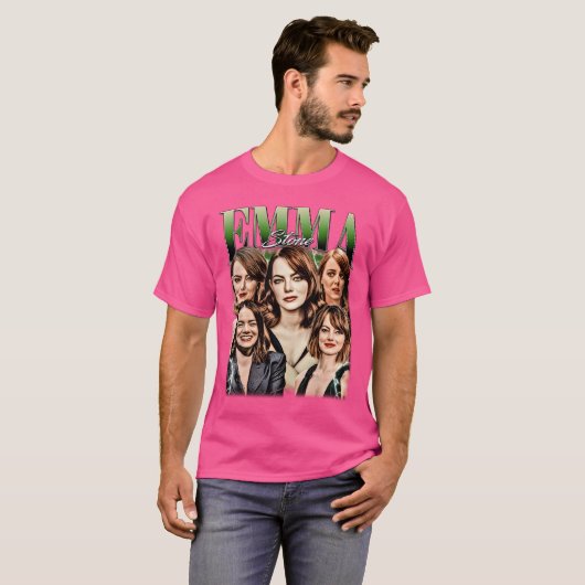 Emma Stone Bootleg Vintage Tshirt (Devant entier)