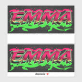 Emma Vorname Name Graffiti Aufkleber Sticker (Vel)