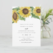 Emma - Waterverf Landelijke Zonnebloem Landelijke  Kaart (Staand voorkant)