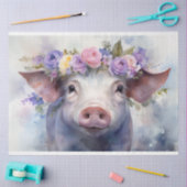 "Emma" Waterverf Varken 30x20 Decoupage Papier (Craft)