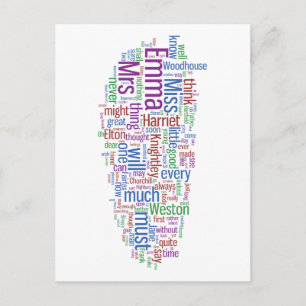Emma Word Cloud Briefkaart