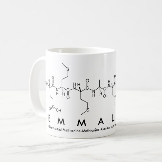 Emmalynn peptide nom mug (Devant gauche)