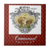 Emmanuel - God is met ons aangepaste tegel Tegeltje (Voorkant)
