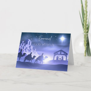 Emmanuel God met ons Kerst Kaart
