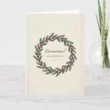Emmanuel God Met Ons Kerstkaart