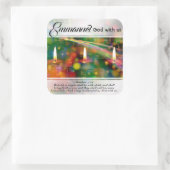 Emmanuel God met ons Matthew 1:23 kerstbijbel Vierkante Sticker (Tas)