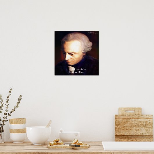 Emmanuel Kant Cite Sagesse Posters (Cuisine)