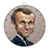 Emmanuel Macron Dartboard Dartbord (Voorkant)