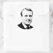 Emmanuel Macron Ronde Sticker (Tas)