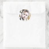 Emmanuel Macron Ronde Sticker (Tas)