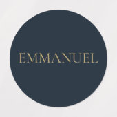 Emmanuel — Minimal Round Christian Sticker Labels (Design 2)