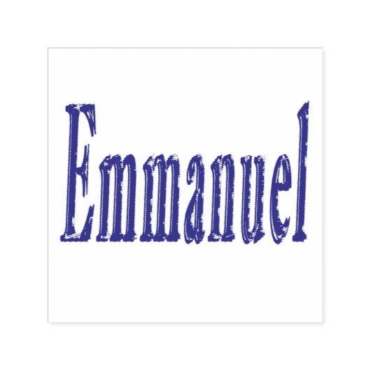 Emmanuel Name Logo, Zelfinktende Stempel (Design)