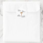 Emmaus Ronde Sticker (Tas)