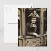 Emmeline Pankhurst Feminist en Suffragette Briefkaart (Voorkant / Achterkant)