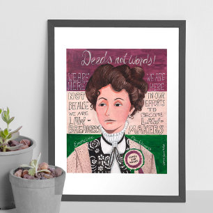 Emmeline Pankhurst stemmen voor vrouwen POSTER
