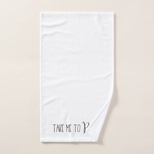 "Emmène-Moi À Paris" (Serviette à main)