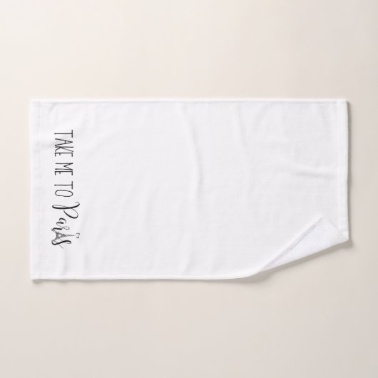 "Emmène-Moi À Paris" (Serviette à main)