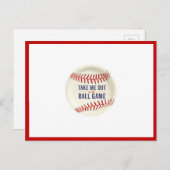 Emmenez-moi à la carte postale du terrain de balle (Devant / Derrière)