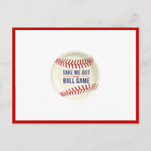 Emmenez-moi à la carte postale du terrain de balle