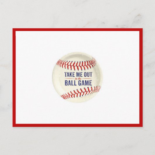Emmenez-moi à la carte postale du terrain de balle (Devant)