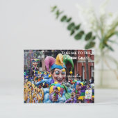 Emmenez-moi à la carte postale Mardi Gras (Debout devant)