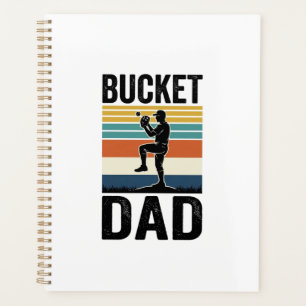 Emmer Dad Retro Honkbal Vader Vector Design_1 Planner