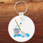 Emmer en Mop Sleutelhanger (Voorkant)