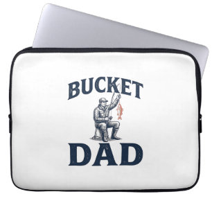 Emmer Papa Vissen Vintage Gravure Ontwerp_1 Laptop Sleeve