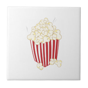 Emmer van popcorn tegeltje