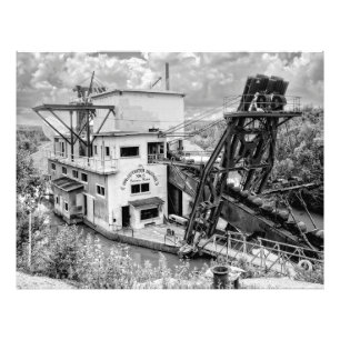 Emmerlijn Gouden Dredge No. 8 - Alaska Foto Afdruk