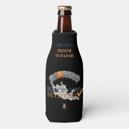 Emmerlijst: Skydiving () Flesjeskoeler (Fles Voorkant)