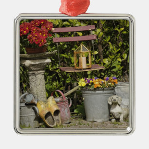 Emmers, schoenen en bloemen, Zaanse Schans, Metalen Ornament