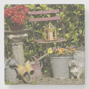 Emmers, schoenen en bloemen, Zaanse Schans, Stenen Onderzetter