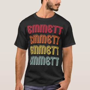 EMMETT Gift Name Personalized Funny Retro T-shirt