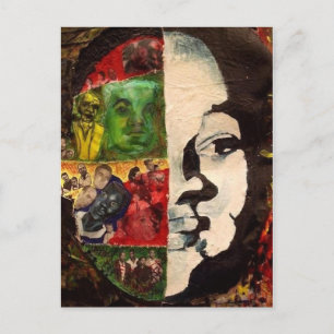 Emmett Till Abstract Collage Postcard Briefkaart
