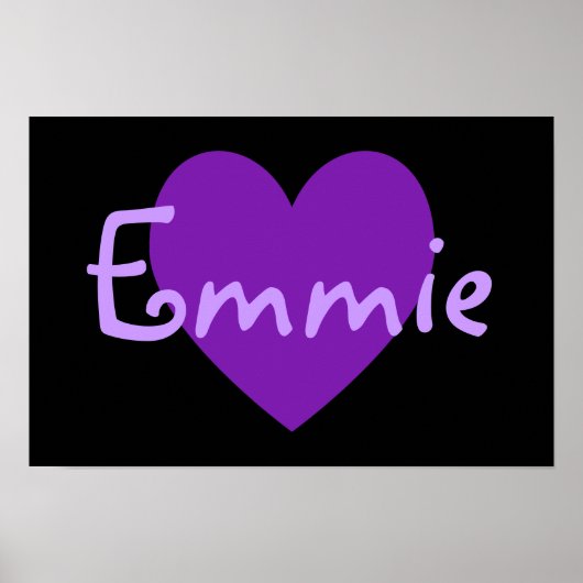 Emmie in het Paars Poster (Voorkant)