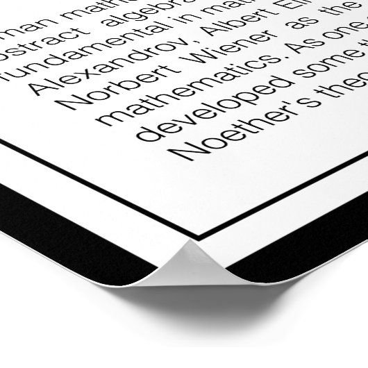 Emmy Noether Poster (Hoek)