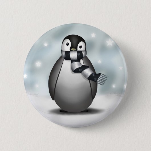 Emmy the Emperor Penguin - Button (Voorkant)