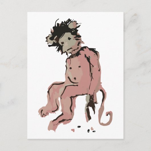 emo aap briefkaart (Voorkant)