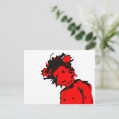 emo aap inkt briefkaart (Staand voorkant)