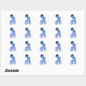 emo aap inkt ronde sticker (Vel)