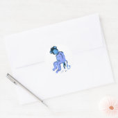emo aap inkt ronde sticker (Envelop)