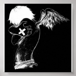 emo angel poster