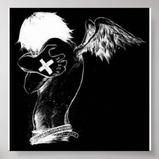 emo angel poster (Voorkant)