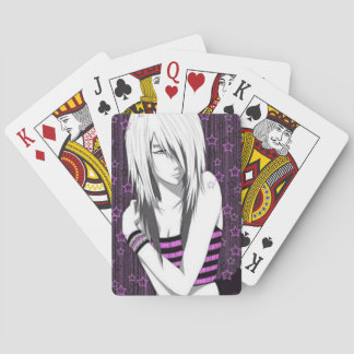 Emo Anime Girl-speelkaarten Speelkaarten