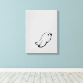 Emo Bird Canvas Afdruk (Insitu (Houten vloer))