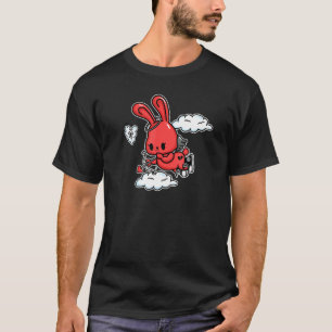 Emo Bunny Angel Alt Aesthetic Soft Gothic Valent T-shirt