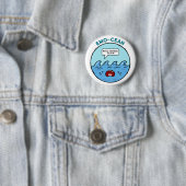 Emo-cean Ocean Beach Pun Button Pin (In situ)