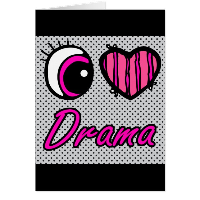 Emo Coeur des yeux J'aime le drame (Devant)