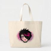 Emo Cutie Bag Grote Tote Bag (Voorkant)